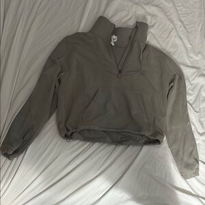 Gray Lululemon Quarter-Zip Pullover